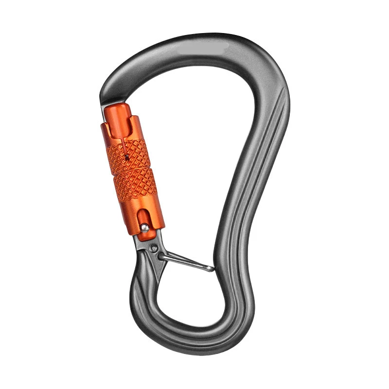 Aluminum Alloy Multifunctional Spring Snap Carabiner, Quick Link Lock Ring Hook for Outdoor Climbing & Rigging