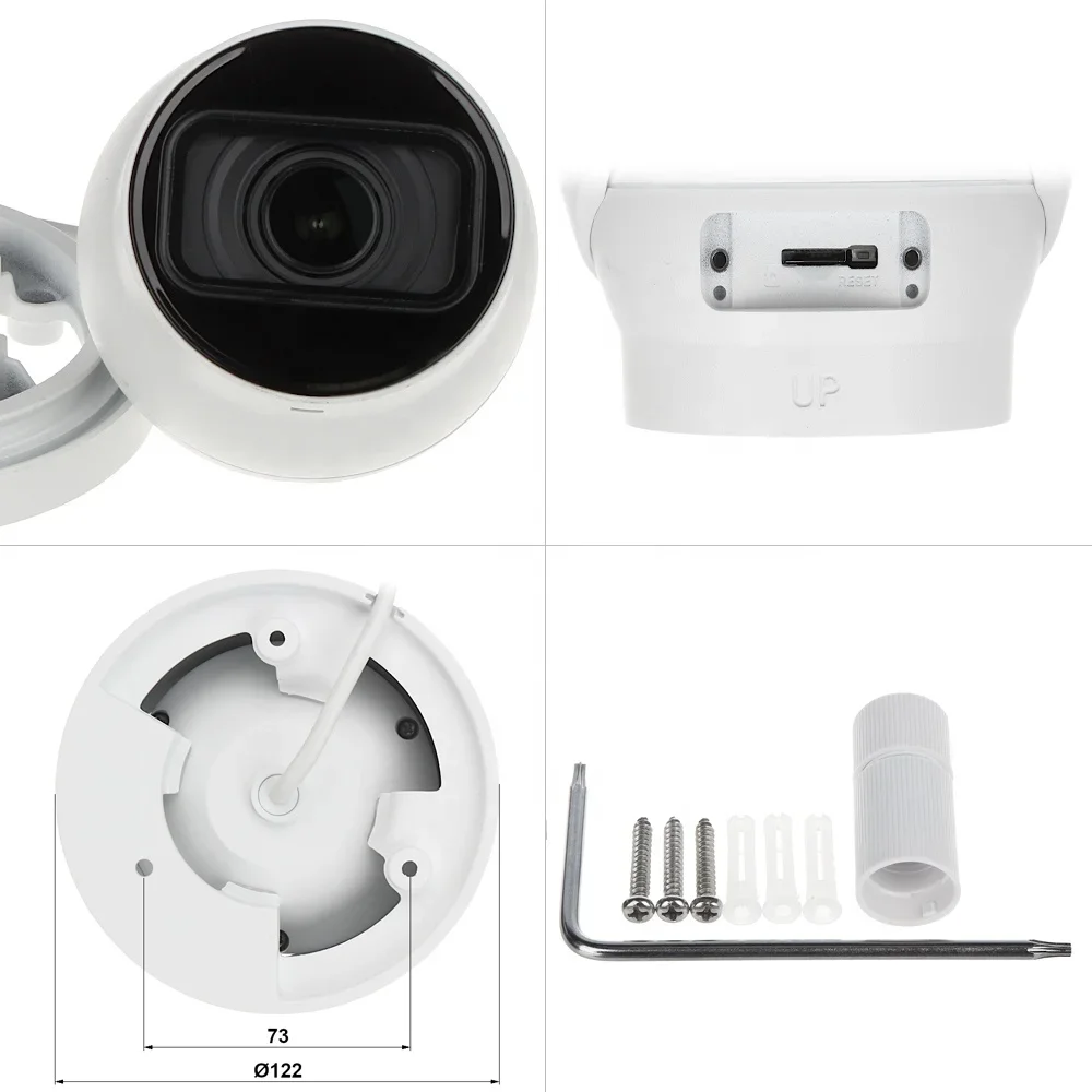 DH 5MP 4MP 4K 8MP 屋外用5倍光学ズーム電動式駐車場ビデオ録画PoE IPCファームタレット監視IPカメラ