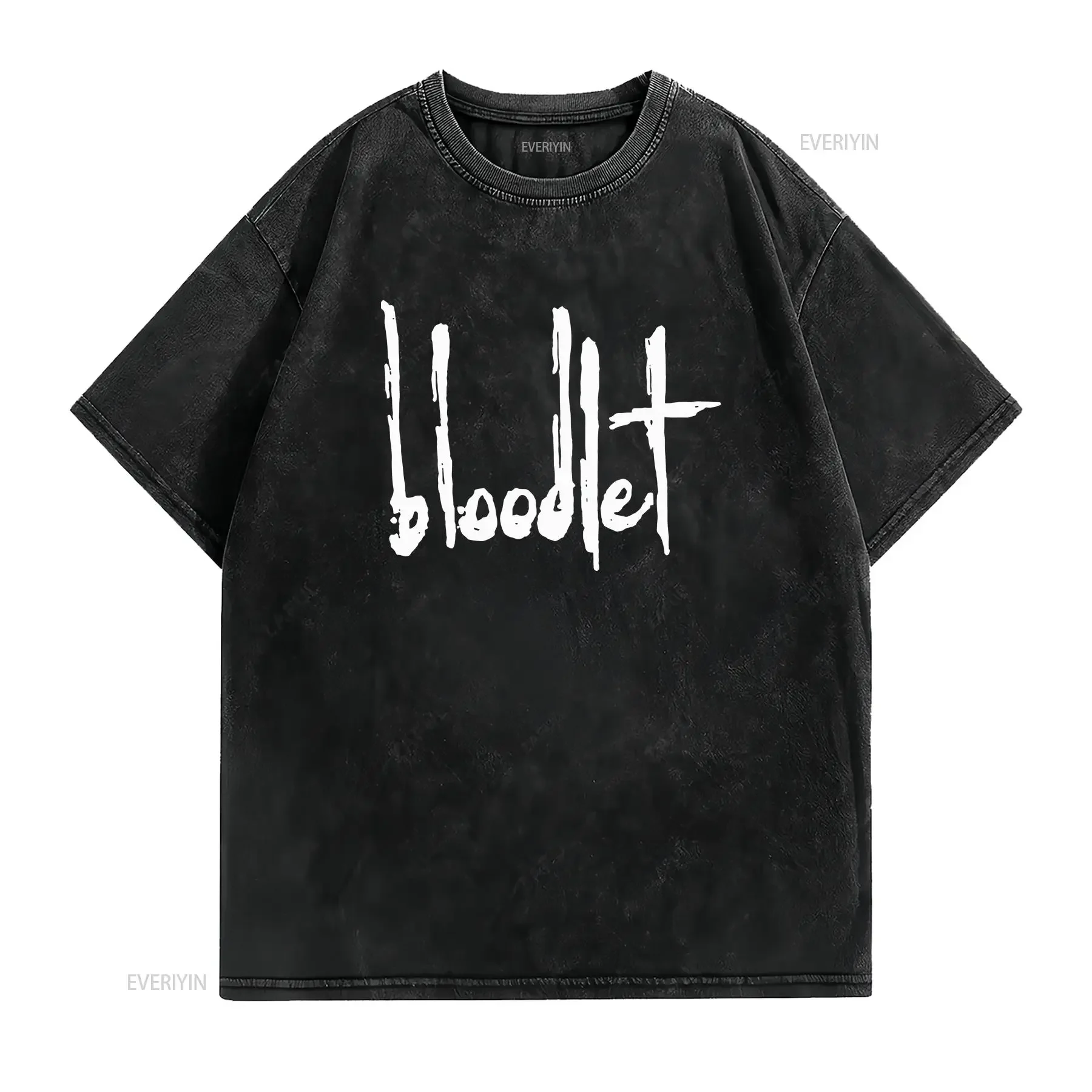 Bloodlet Logo T Shirt Metal Metalcore Hardcore Converge Cavity Neurosis vintage Washed Soft fashion Unisex