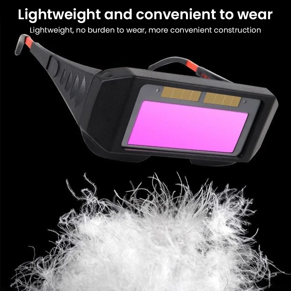 Solar Powered Welding Helmet Auto Darkening Welding Goggles LCD Welder Glasses for TIG MIG MMA Plasma Welder Glasses