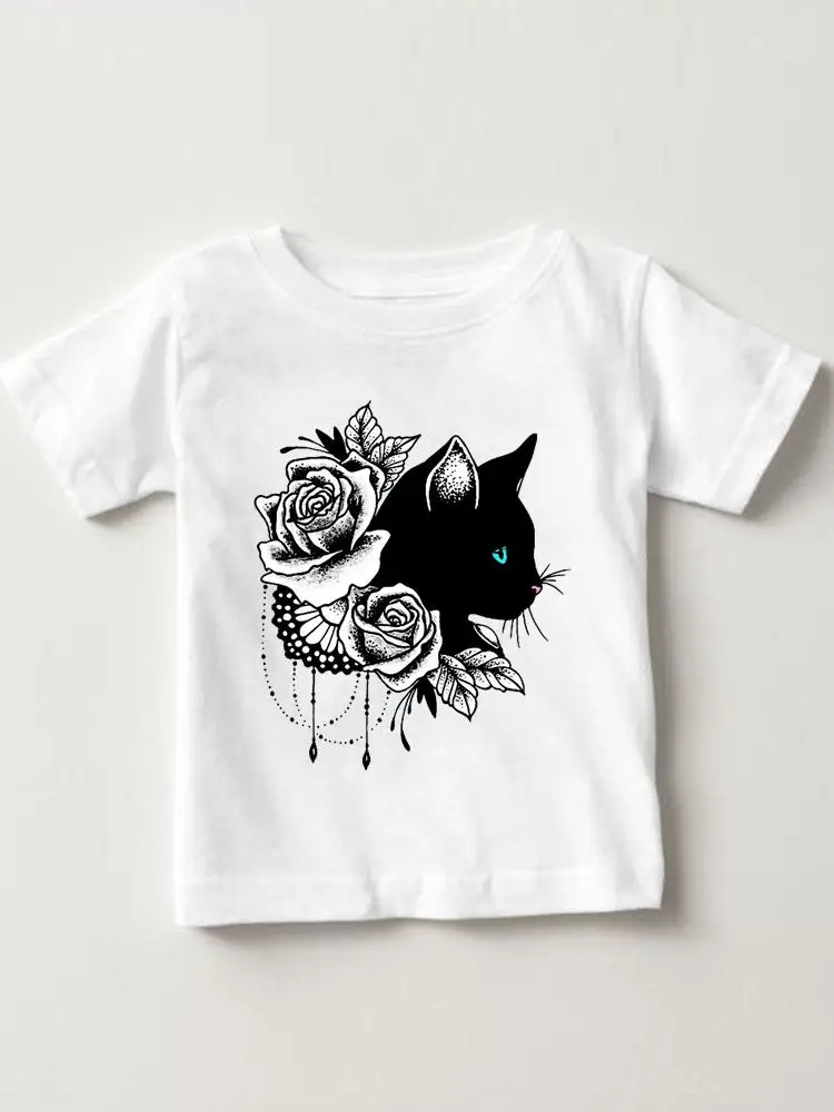 Short Sleeve Space Watercolor Cute Fashion Kids Tees Tops O-neck Girls Boys Summer Cartoon Outfits T-shirts Children Clothes