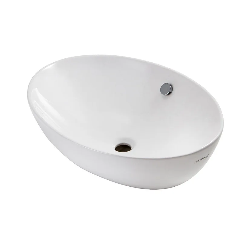 glazed countertop basin LW516B deepening anti-splash wash hand wash basin oval stain resistant and easy to clean