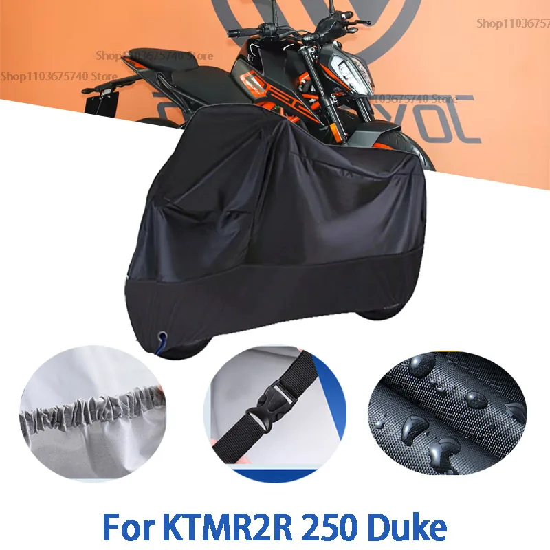 

Полные чехлы для мотоцикла KTMR2R 250 Duke, автомобильный чехол на открытом воздухе, защита от солнца, пыли, без ушей, утолщенный оксфордский чехол, аксессуары