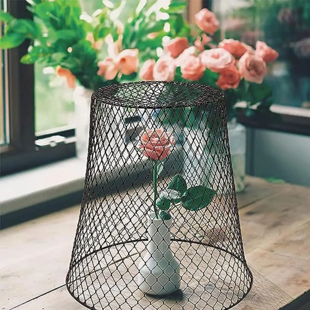 Plant Protection Cover Metal Garden Cloche with Fine Mesh Protect Outdoor Plants from Animals Critters Garden Plant Cover