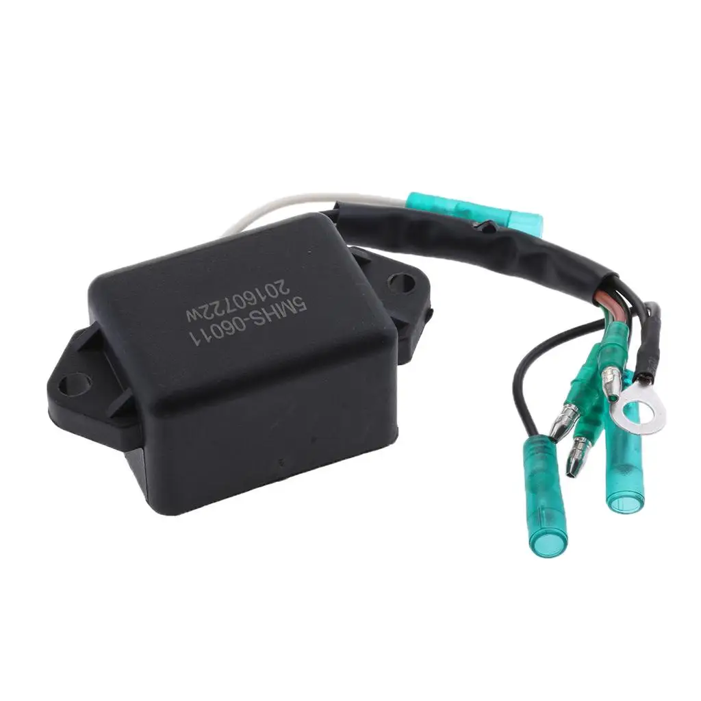 Durable Plastic CDI Ignition Coil Electrical Spark Box for Yamaha Outboard Motor 5HP 6HP 2 Stroke Engine Upgrade