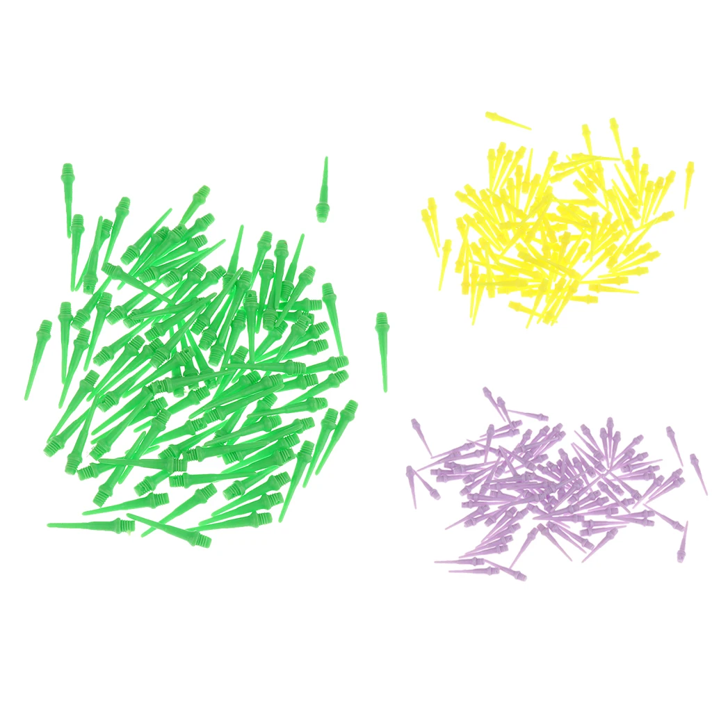 Dart Points Plastic Soft Tip Replacement 2BA Short Dart Tip for Professional Soft Tip Darts Set