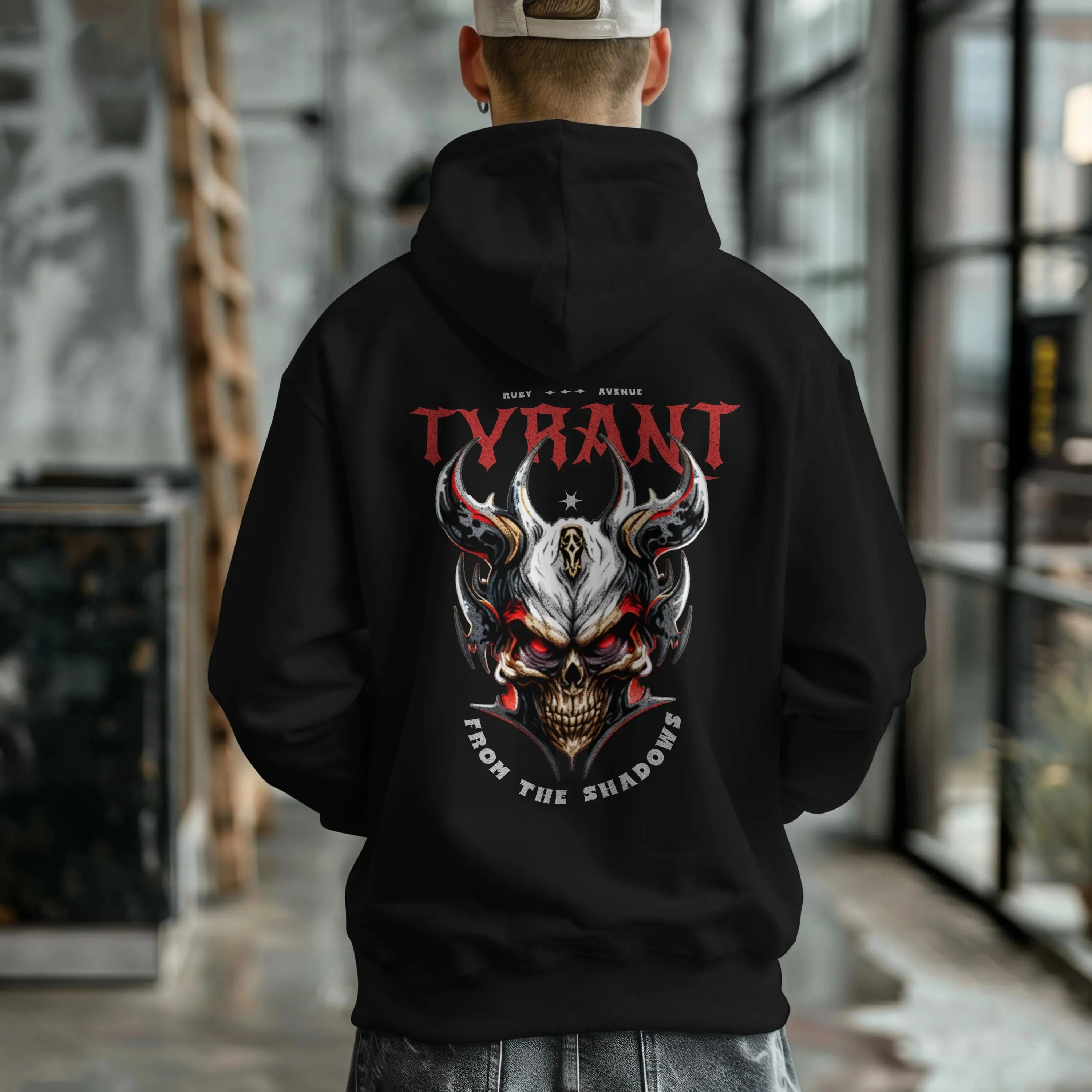 

Осенне-зимняя хлопковая толстовка премиум-класса с дизайном черепа «Триант из теней» представляет собой менструю. Идеально подходит для фанатов темных