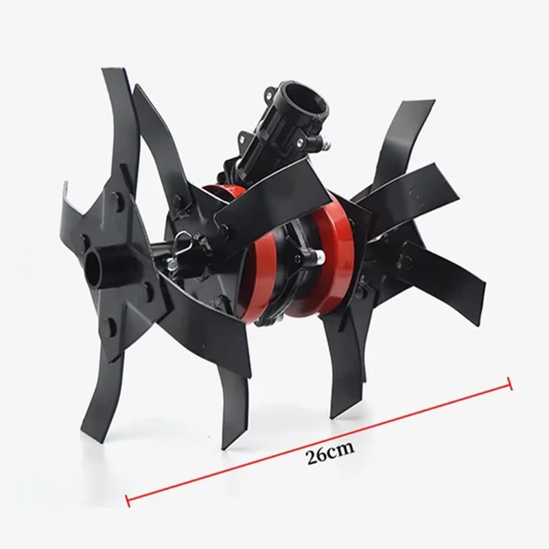 Electric Lawn Mower Accessory Wheels Weeder Wheel Lawnmower Weeder Wheel Loose Wheel Deep Tillage Furrowing Wheel for Gardening