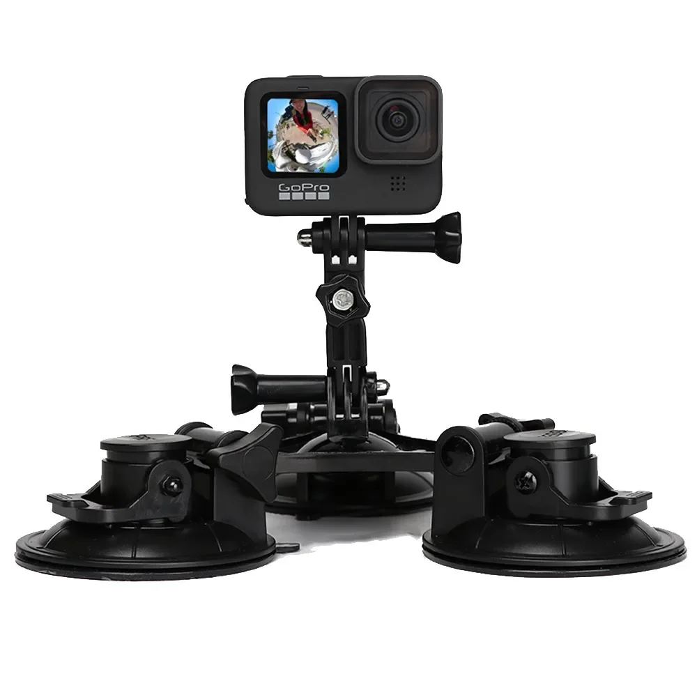 Mini ventosa per GoPro Hero 9 8 7 5 nero SJCAM SJ7 Yi 4K H9 Go Pro 9 Osmo Mount Window Glass Sucker Action Camera accessorio