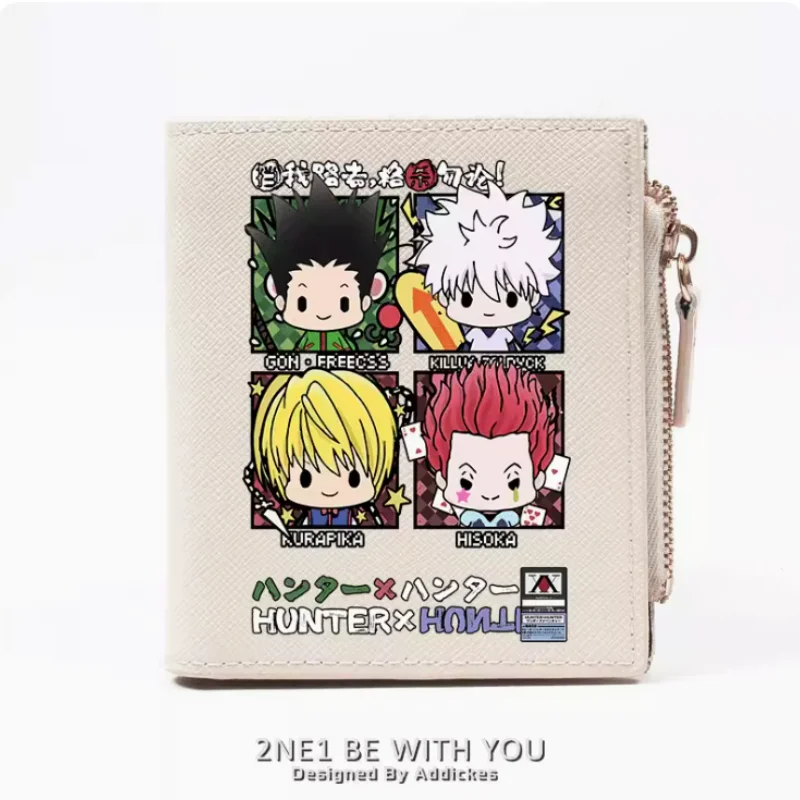 

Anime HUNTER×HUNTER GON·FREECSS Killua Zoldyck Zipper Wallet Fold Bag Multi Card Coin Pocket Holder Fashion Kids Wallets Gift