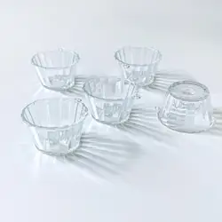 20PCS/LOT Mini Kawaii Glass Fake Cake Cups DIY Simulation Tableware Accessories Decoration Crafts Parts