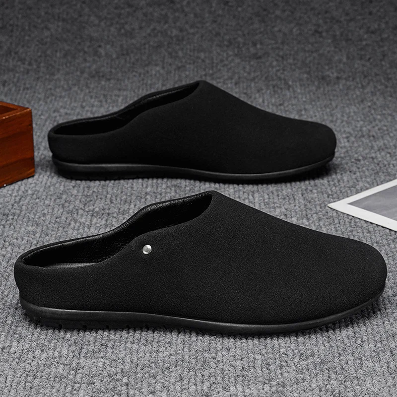 

Мужские минималистичные мюли-сабо | Легкие тапочки для дома и улицы