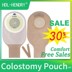 30pcs Reusable Colostomy Bags 60mm illeostomy Reusable Pouch Stoma Flat Drainable Opaque Secure Clamp Closure