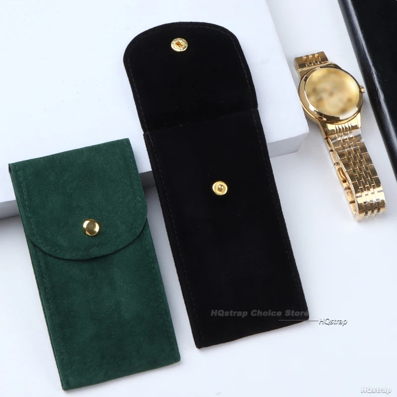 Watch Pouch Storage Bag Portable Flannelette Fabric Gift Bag Travel Storage Case Durable Portable Watch Dust Protection Case