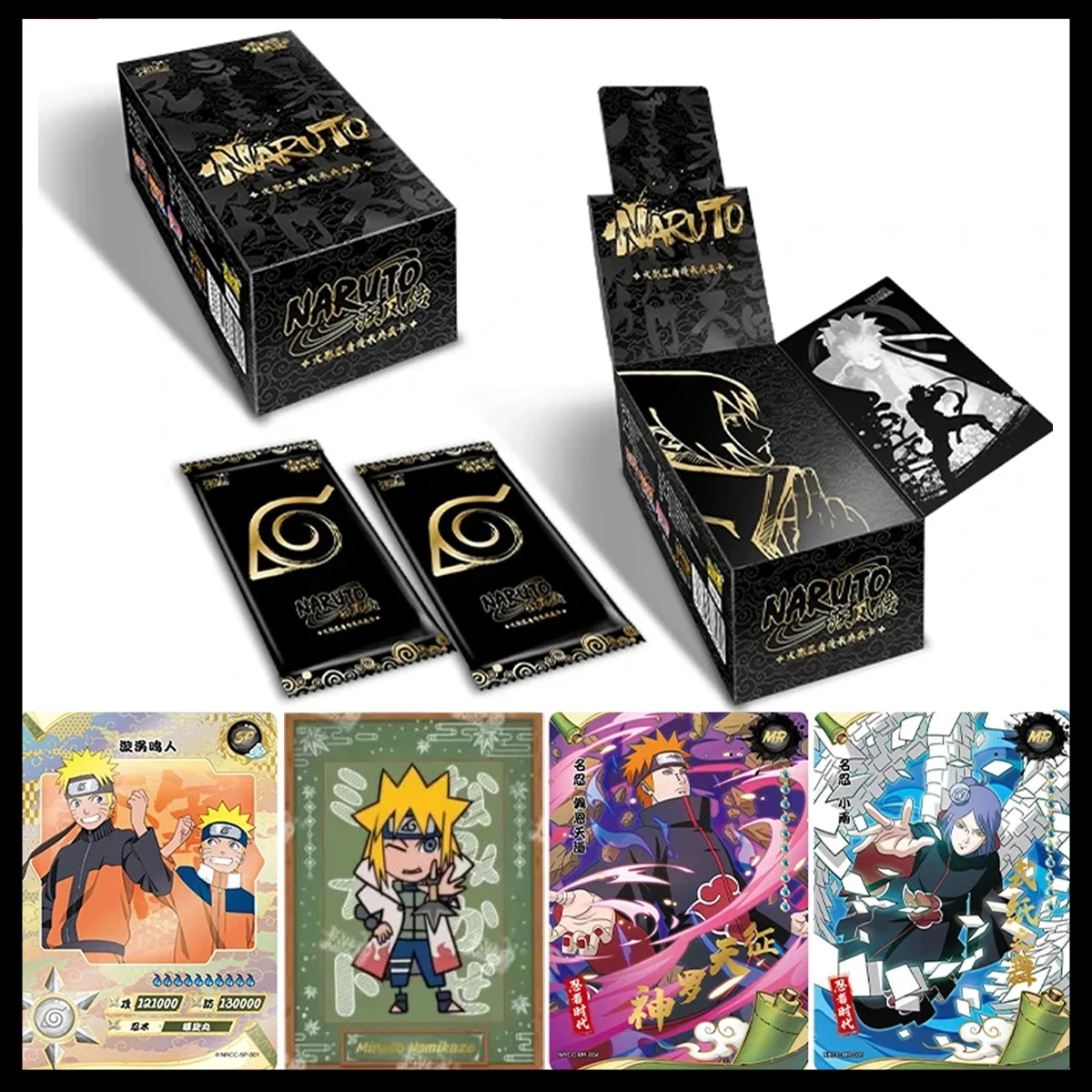 KAYOU Genuino Nuovo Naruto Card Out-Of-Print Raro Altamente Valore Collezione completa Serie Carte da collezione Scheda periferica T2w5