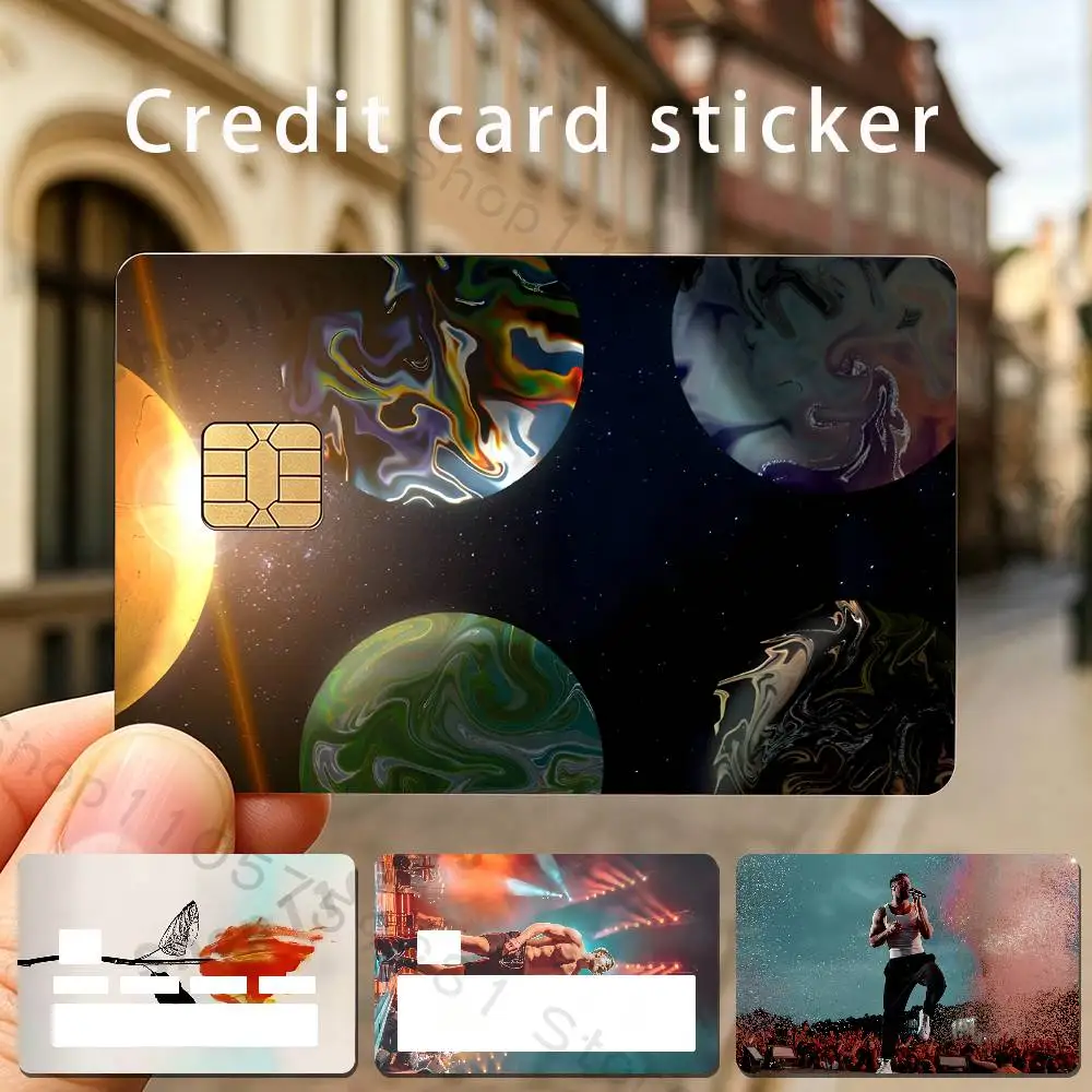 I-Imagine D-Dragons Band LOOM Holographic Laser Shinny Film Skin Cover Sticker for Debit Credit Card Bank Card