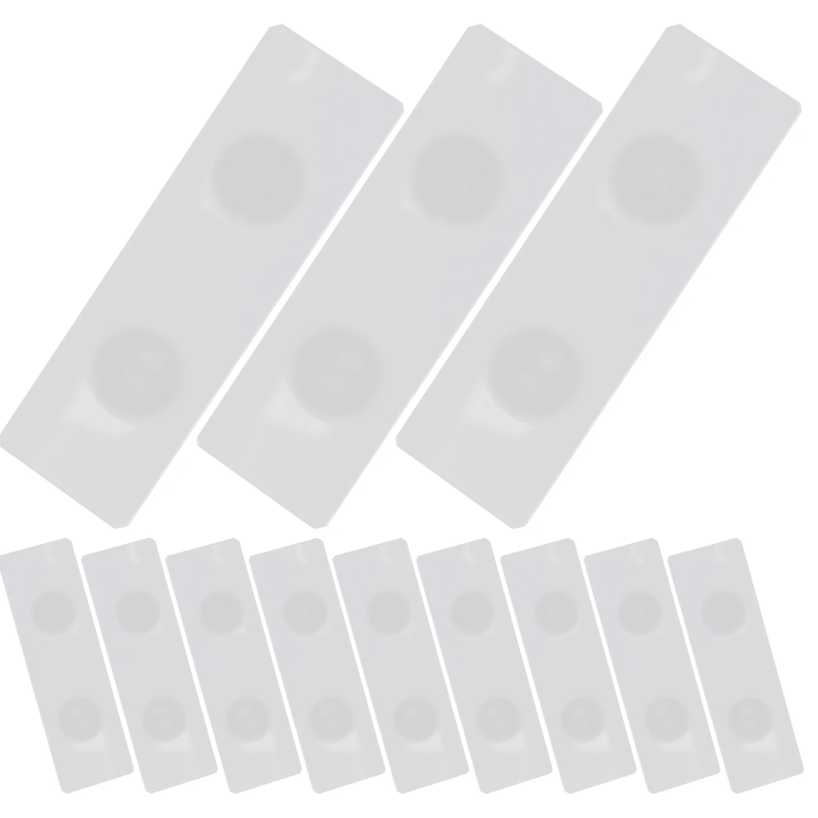 

50 Pcs Quartz Slides and Cover Slips Concave Glass Microscope for Laboratory Stain