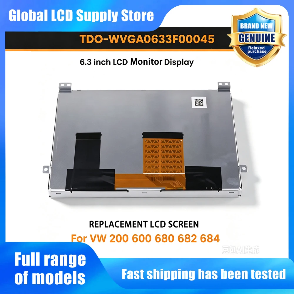 TDO‑WVGA0633F00045 TDO‑WVGA0633F00039 6.5 Inch LCD Display Screen For VW MIB 200 600 680 682 684 Car Radio Navigation Replacemen