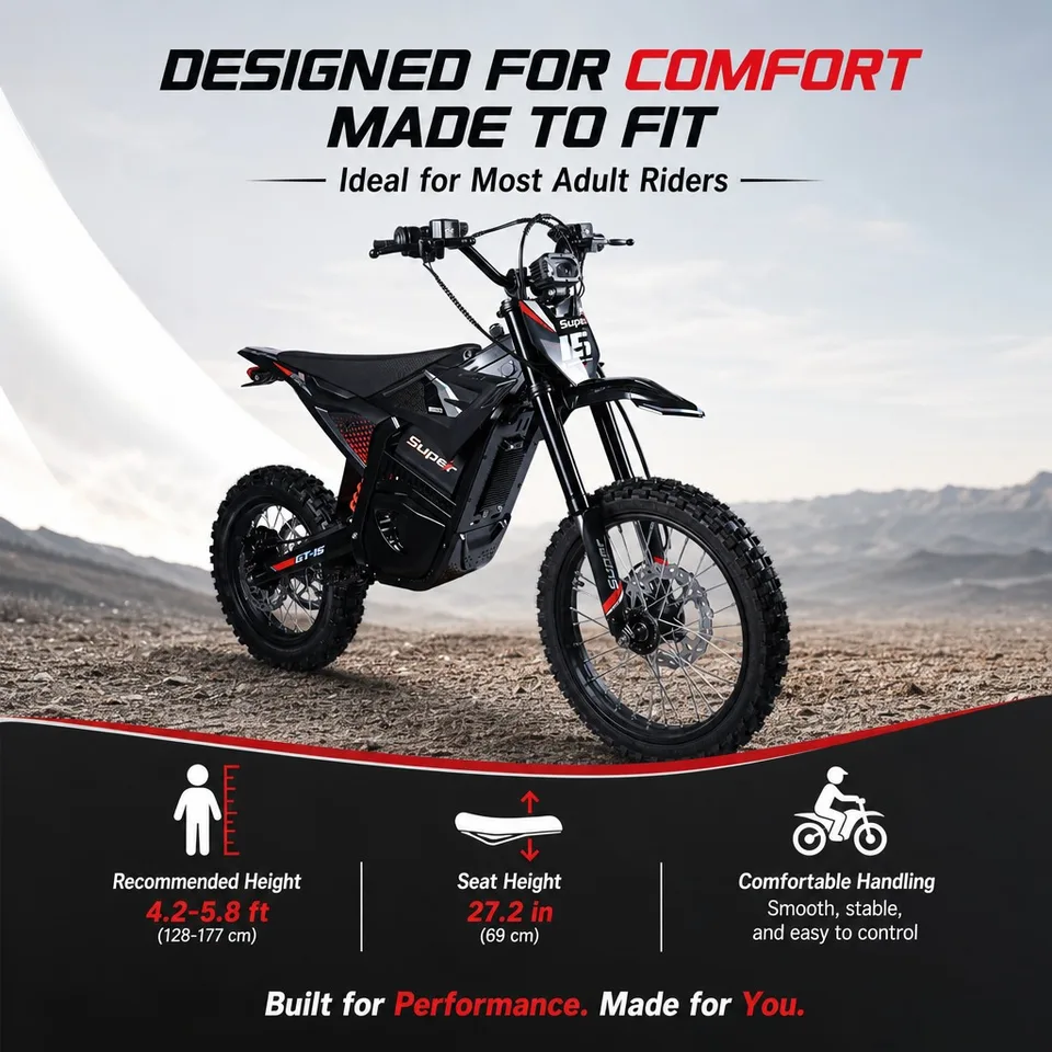 ALT FISH Off-Road E-Bike – 3500W Peak Motor, 46MPH Top Speed, 230LB Load, Lightweight 56KG Frame for Trails & Mud image 9