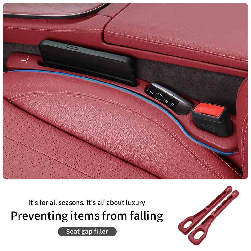 Car Seat Gap Filler Strip Multi-Use Side Seam Filler Storage Box Accessories For Lincoln MKZ MKX Aviator Navigator Continental C