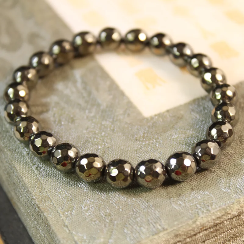 

Natural Terahertz Bracelet, The Same Style for Men and Women, Fashionable and Simple.
