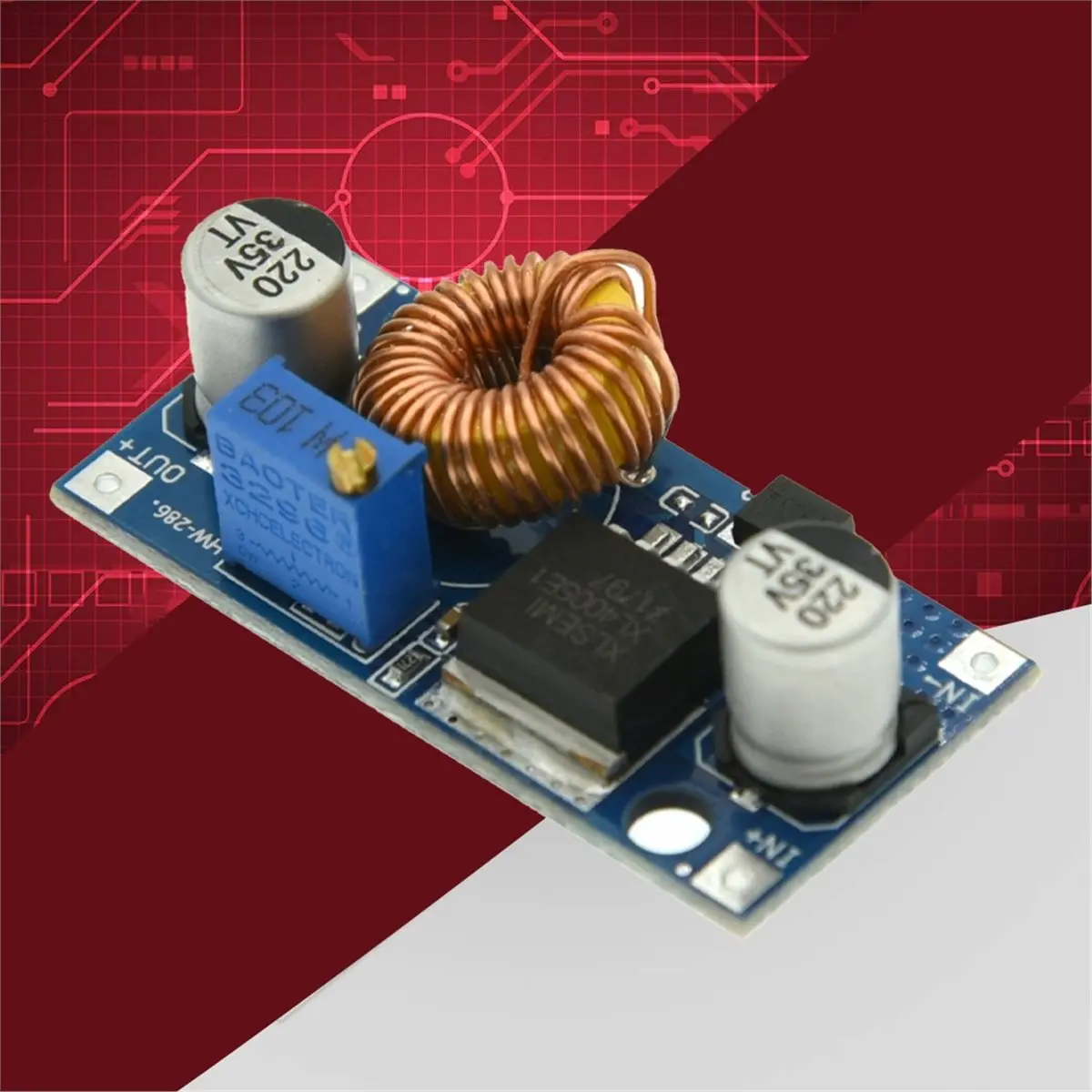 SPECIAL OFFER~XL4005 Adjustable Step-Down Power Supply Module 5A DC-DC Converter High Current Large Power Voltage Regulator