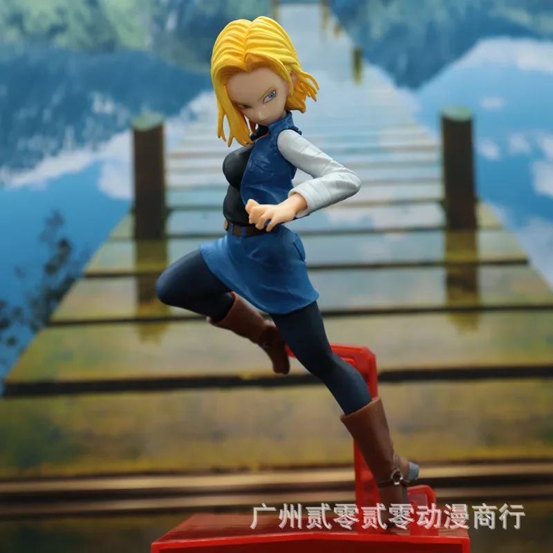 16CM Anime Figure GK Game Statue Android 18 Lazuli Bulma PVC Action Figure Model Toy Adult Collectible Doll Gift