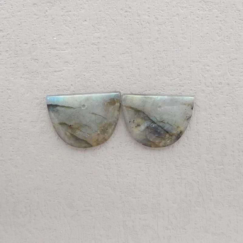 

Серьги из натурального камня лабрадорит, бусины 20x15x4 мм, 4,4 г для самостоятельного изготовления ювелирных изделий, разные цвета, аксессуары из драгоценных камней