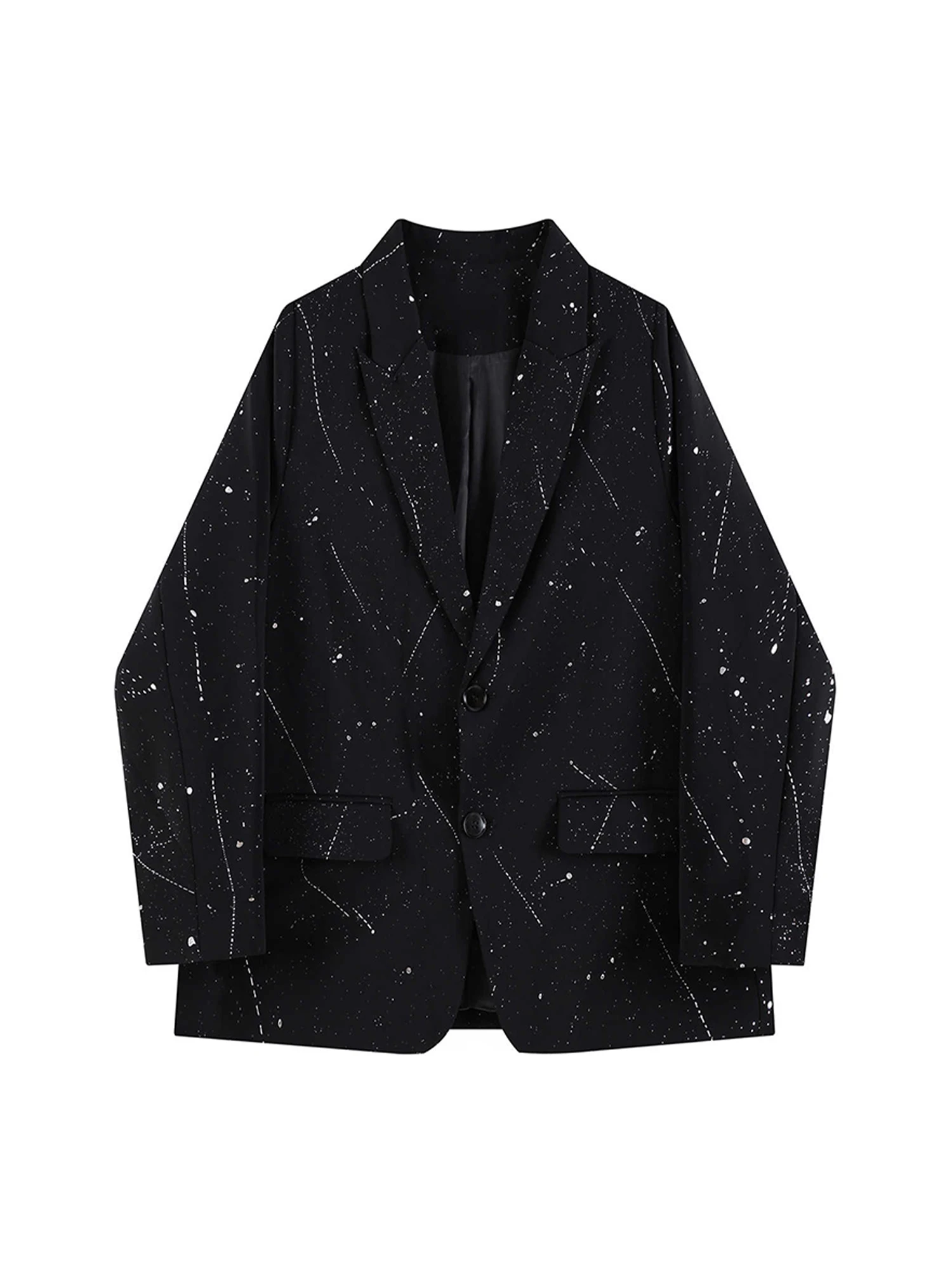 

Women Black Gothic Emo Blazer Jacket Vintage BF Style Long Sleeve Outerwear Oversize Suit Coat Harajuku Y2k 2000s Clothes Autumn