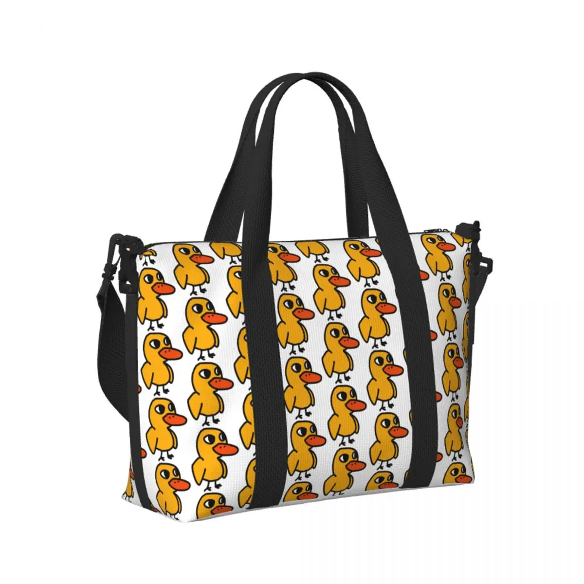 

Custom Duck Song Beach Travel Bag Large Capacity Tote Bags for Gym Yoga Women Shopping Duffle Shoulder Bag