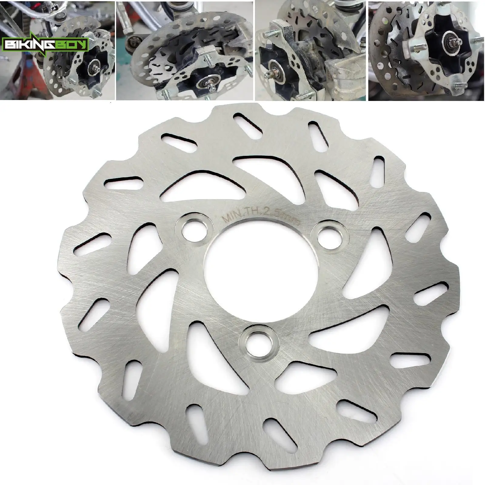 BIKINGBOY LT-Z 250 Quadsport 02-14 LTZ 400 03-15 400 DVX Sport 04-08 TS Sport 06 07 KSF400 KFX400 02-06 Front Brake Disc Rotor