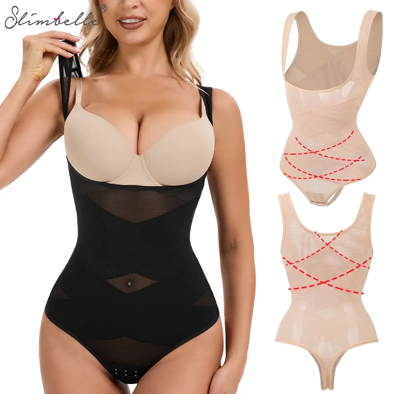 

Womens Full Shapewear X-shaped Stomach Girdles Bodysuits Thong Tummy Control Butt Lifter Body Shaper Waist Trainer Corsets