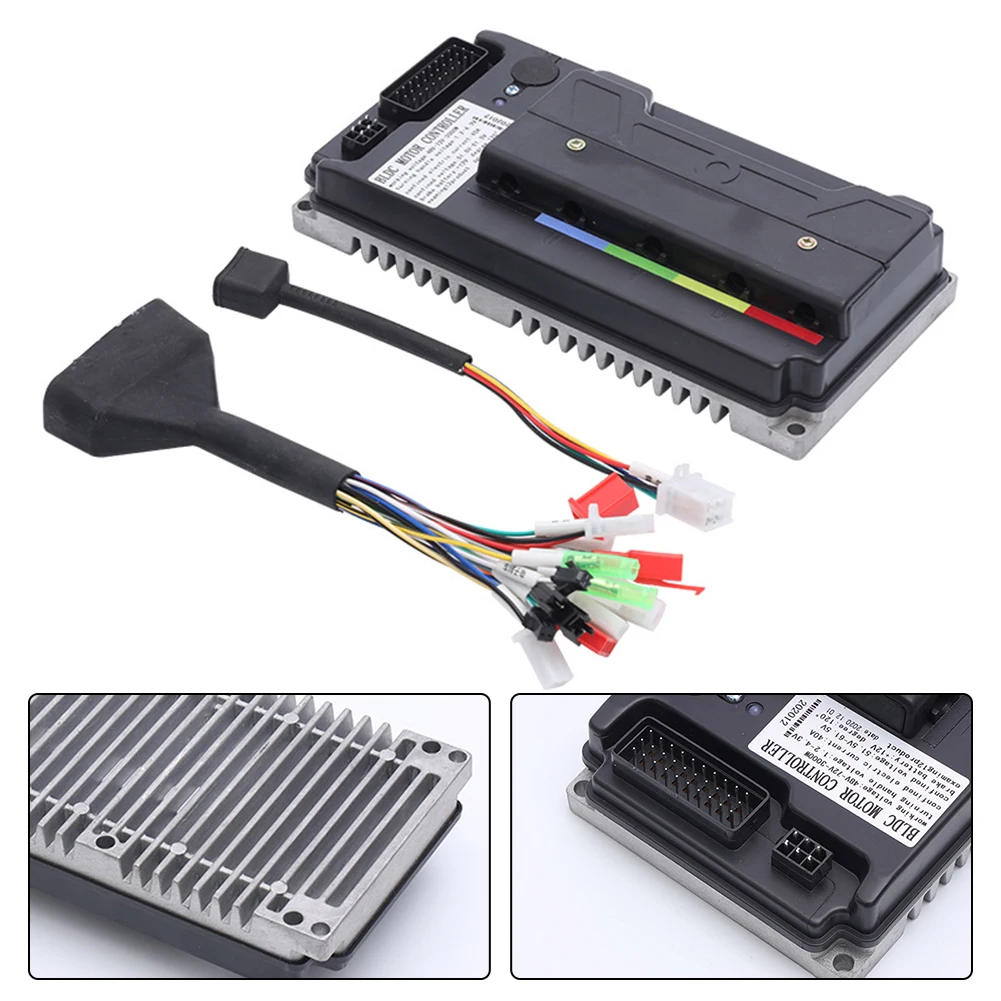 1Pc EBike Brushless DC Motor Controller 60V 72V 3000W 80A Brushless Sine Wave Controller Electric Bike Parts