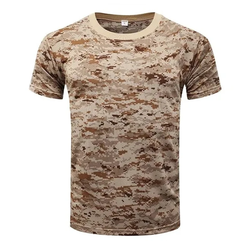 Military Camouflage T Shirt For Men 3d Print Short Sleeves O Neck Men's Tactical Tee Tops Casual Oversized Camo Graphic T Shirts