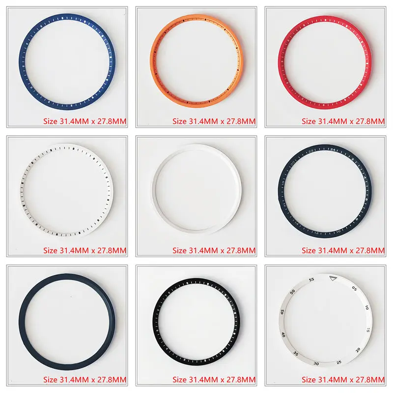 31.4x27.8mm Watch Plastic Chapter Ring Chapter Ring Replacement