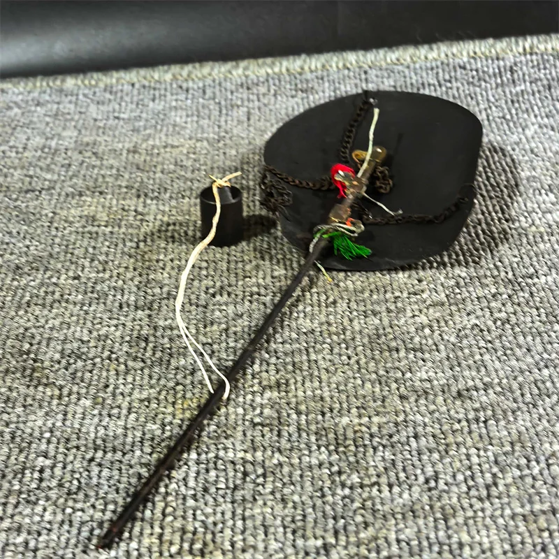 Handcrafted Copper Handheld Scale for Weighing Medicinal Herbs Traditional Chinese Old Collecting Small Weighing Instrument