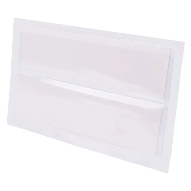 Holders Adhesive Shelf Tag 1.2 X 4.3 Inch Clear Shelf Tag Card Pockets Drawers For Supermarket (60 Pack) Customer Favorite