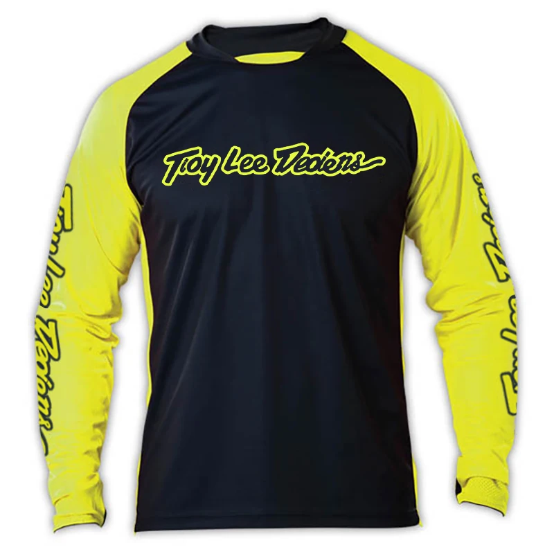 free shipping cycling jersey long sleeve enduro motocross jersey mtb downhill mountain bike dh maillot hombre quick dry jersey