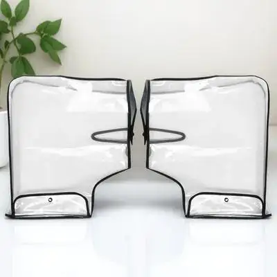 

1 Pair Motorcycle Handlebar Cover Windproof Waterproof Rainproof Oversized Transparent Big Mouth For Rear Rack Easy Installation