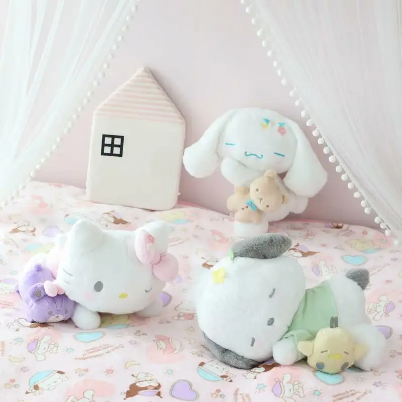 

Мультяшная милая кукла для сна Cinnamoroll Pochacco, украшение для комнаты, детская подушка для сна, игрушка на день рождения, подарок