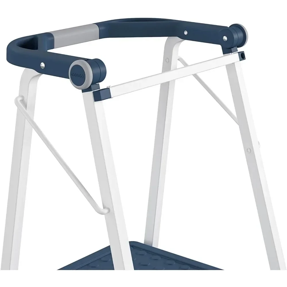 

A Step Stool ，2-Step Kitchen Stepper™ Adult Folding Step Stool, Kids Folding Stepper, Navy19.88"D x 18.38"W x 34.5"H