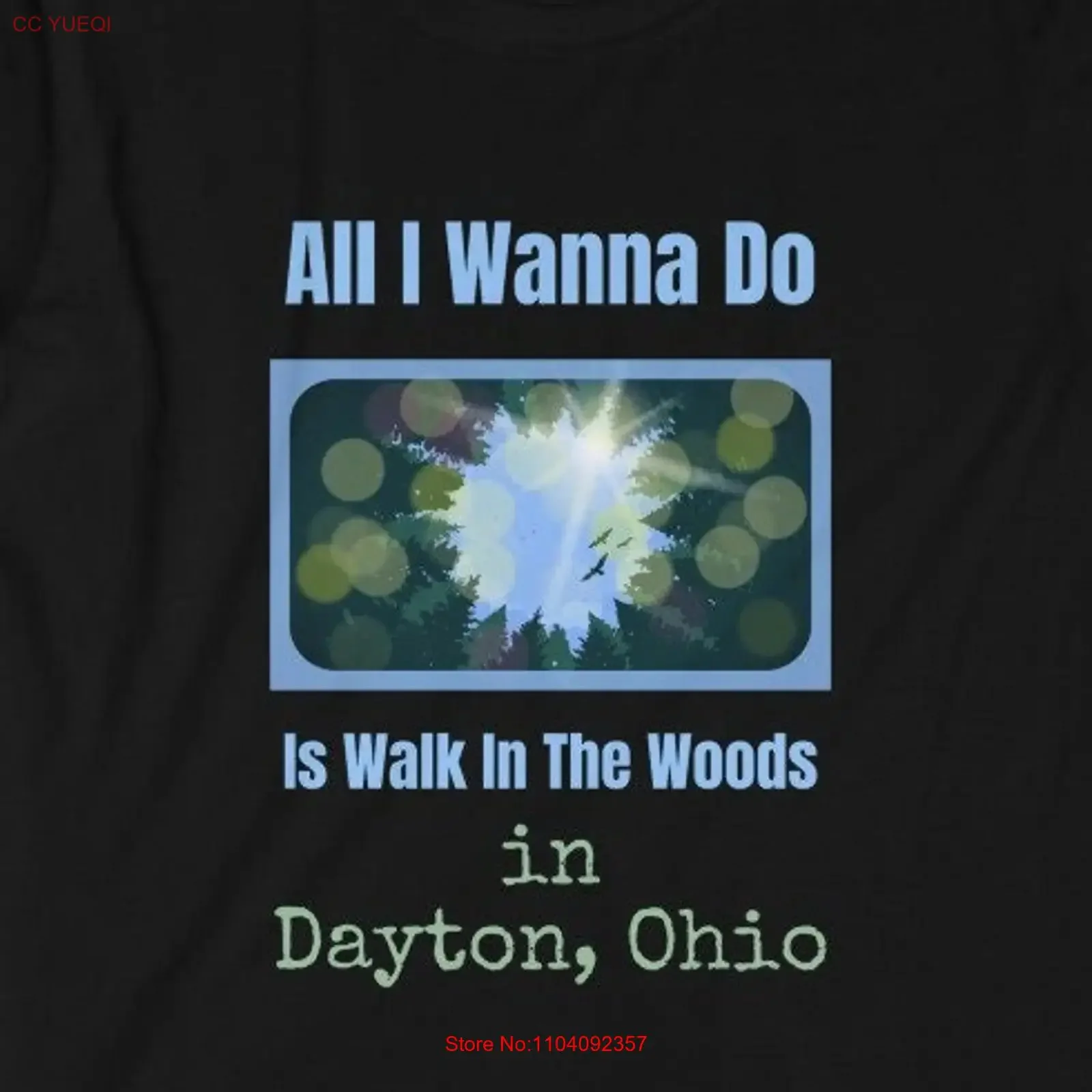 كل ما أريده هو المشي دايتون وودز تي شيرت طبيعة المشي لمسافات طويلة متحمس خمر غسلها مصمم الملابس الجرافيك أوم الموضة