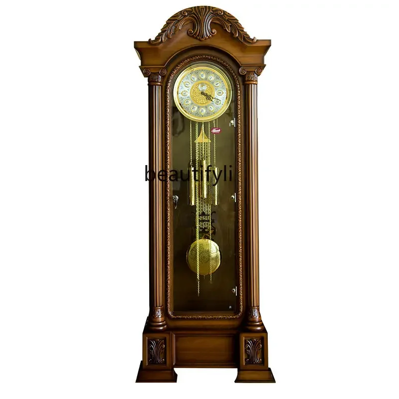 

Germany Imported Hermle the Grandfather Clock Luxury Mechanical Clock Solid Wood Standing Grandfather Clock Retro Copper Bell