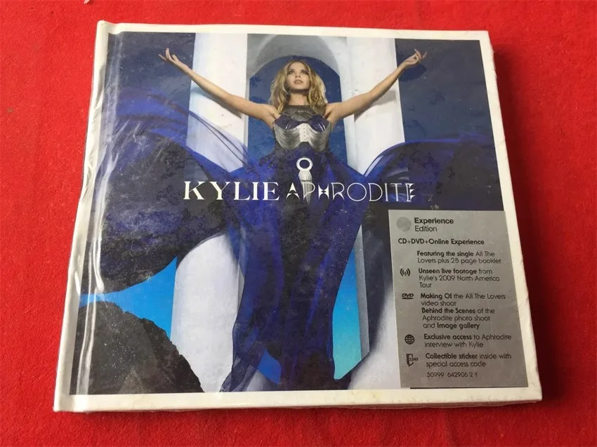 

Музыкальный компакт-диск Pop Kylie Minogue, альбом Aphrodite, все влюбленные, 1 шт., музыкальная запись + DVD, косплей, Walkman, автомобильный звуковой путь, коробка для вечеринки, музыка