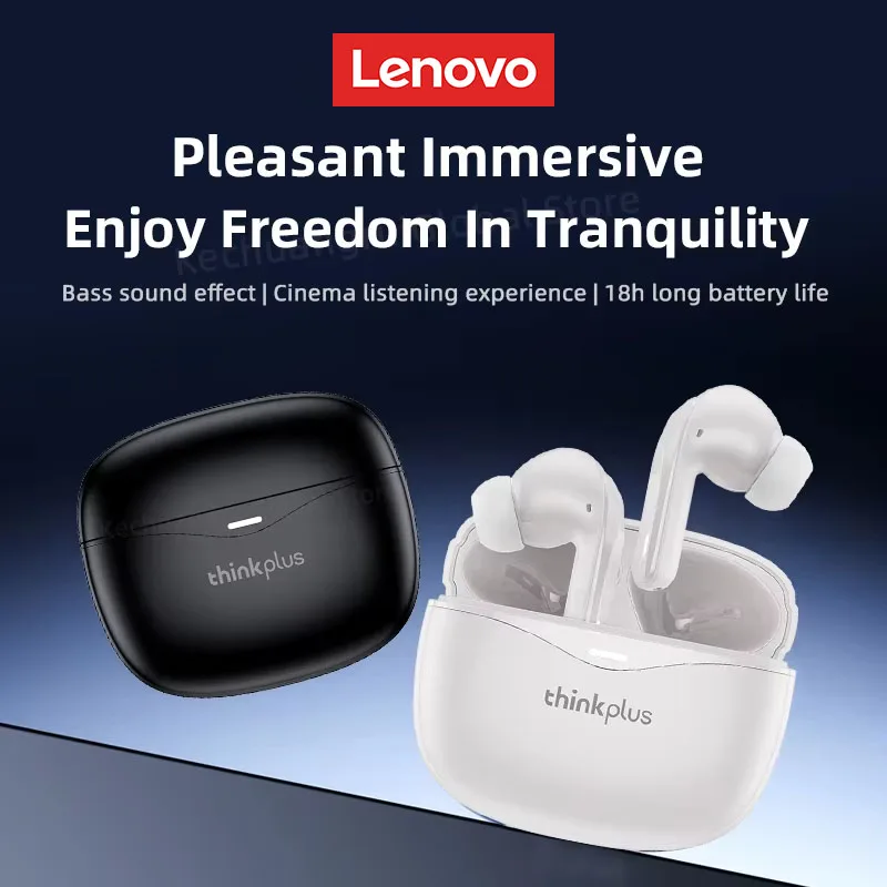 Choice Lenovo XT52 TWS Bluetooth V5.4 Headset HD Call HIFI Stereo Sound Sports Earbuds Long Endurance Noise Reduction Headphones