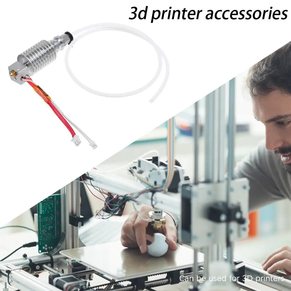 12V 40W 0.4mm V5 J-head Hotend Kit Updated Straight-type Hotend Kit Extruder for ANYCUBIC for I3 Mega 3D Printer