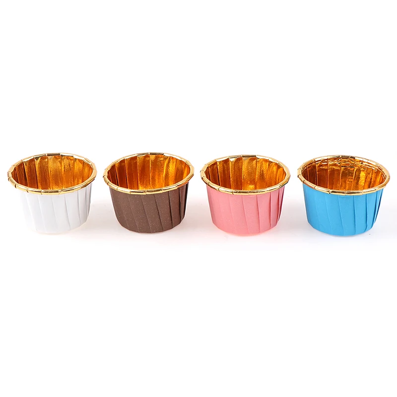 50PCS/Pack Muffin Cupcake Liner Cake Wrappers Baking Cup Tray Case Cake Paper Cups Pastry Tools Party Supplies