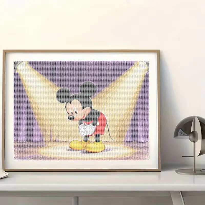 1 шт. 5D DIY полный дрель набор для алмазной живописи, классический мультфильм Микки Маус, повязка на сцене под точечным дизайном, расслабляющее ремесло