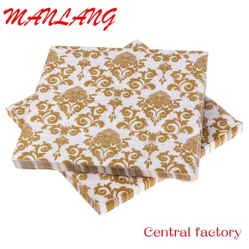 Custom  colorful printed paper napkin with customers design