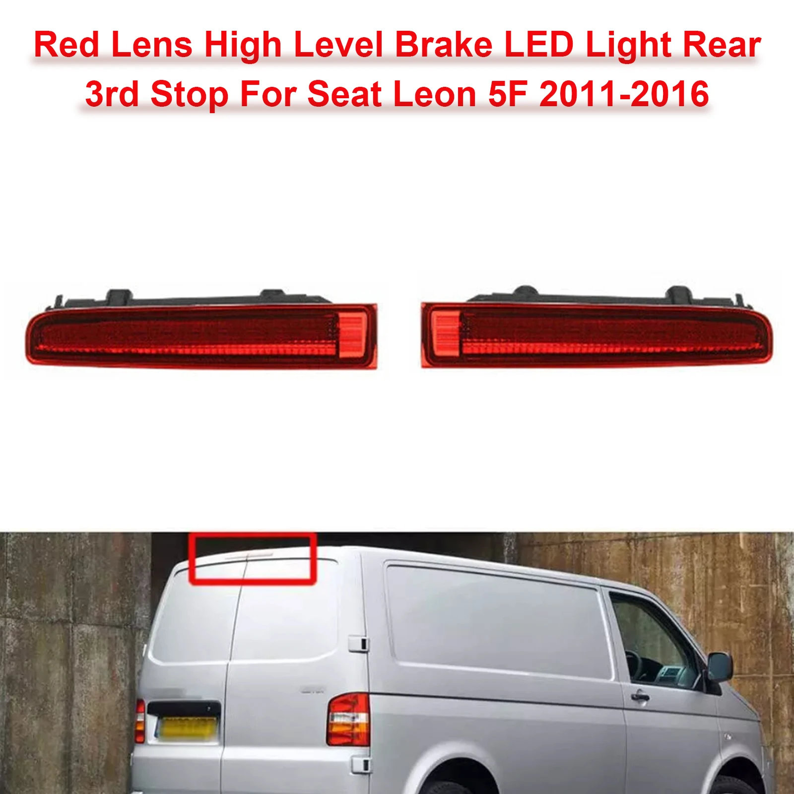 

Artudatech красный 3-й высокий уровень задний стоп-сигнал сарая 4-дверная для VW Transporter T5 T6 автомобильные аксессуары